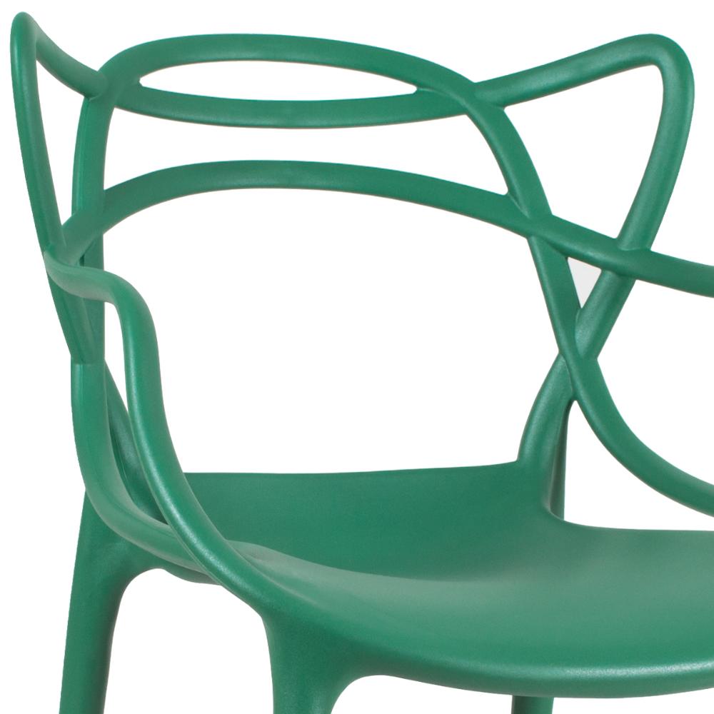 Kit 8 cadeiras Masters Allegra Verde escuro