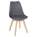 Kit 8 cadeiras jantar cozinha Leda Eames com assento estofado Fendi