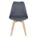 Kit 8 cadeiras jantar cozinha Leda Eames com assento estofado Fendi