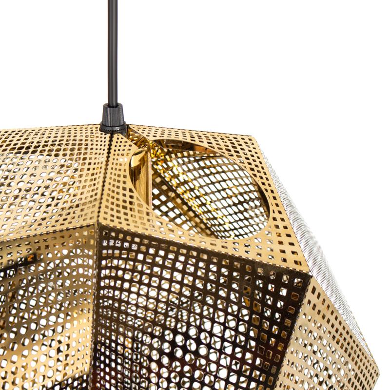 Luminária pendente Etch - Cairo - 30 cm - Dourado