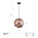 Luminária pendente Etch Cairo 30 cm Bronze