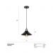 Luminária pendente Loft Hat Chapéu Retro