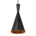 Luminária pendente Tom Dixon Beat Tall Funil Preto com interior cobre