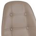 Mesa Eames com tampo de vidro 120 cm + 4 cadeiras estofadas Eiffel Botonê Nude