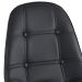 Mesa Eames com tampo de vidro 120 cm + 4 cadeiras estofadas Eiffel Botonê Preto