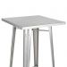 Mesa alta Iron Tolix - Metal - Bar - Bistrô - Gourmet - Metal natural galvanizado