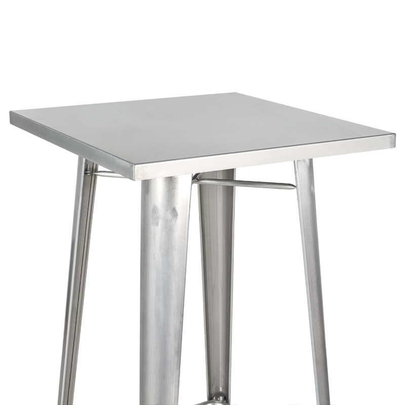 Mesa alta Iron Tolix - Metal - Bar - Bistrô - Gourmet - Metal natural galvanizado