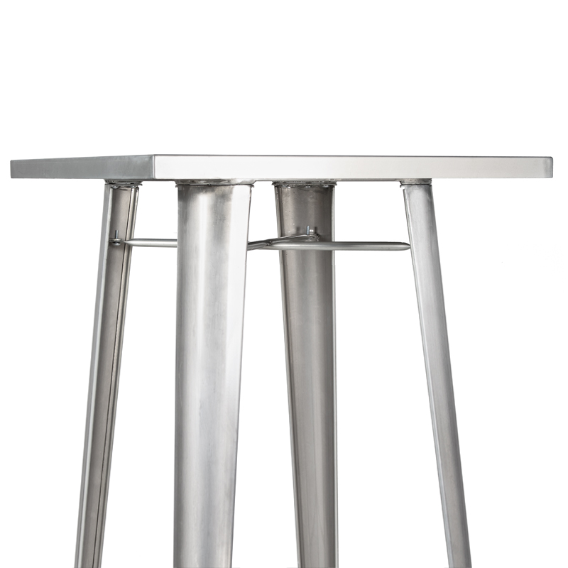 Mesa alta Iron Tolix - Metal - Bar - Bistrô - Gourmet - Metal natural galvanizado