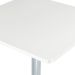 Mesa alta bar bistro Apollo quadrada 60 cm tampo madeira ajustável Branco