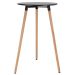 Mesa alta bar bistro gourmet Eames Leda pé palito Preto