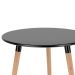 Mesa alta bar bistro gourmet Eames Leda pé palito Preto