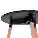 Mesa alta bar bistro gourmet Eames Leda pé palito Preto