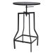 Mesa alta bistro bar industrial tampo madeira loft Turner Preto