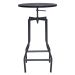 Mesa alta bistro bar industrial tampo madeira loft Turner Preto