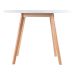 Mesa de jantar cozinha redonda Leda 100 cm Branco
