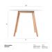 Mesa de jantar cozinha redonda Leda 100 cm Branco