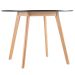 Mesa de jantar cozinha redonda Leda 100 cm Preto