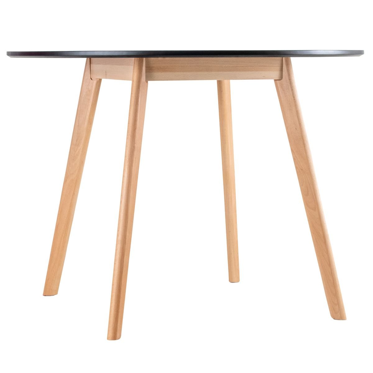 Mesa de jantar cozinha redonda Leda 100 cm Preto