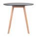 Mesa de jantar cozinha redonda Leda 80 cm Preto