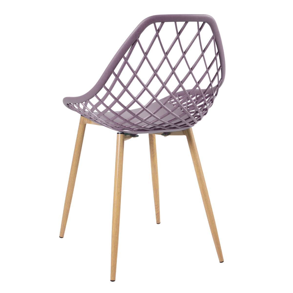 Mesa de jantar redonda 80 cm preto + 3 cadeiras Clarice Cloe Fendi