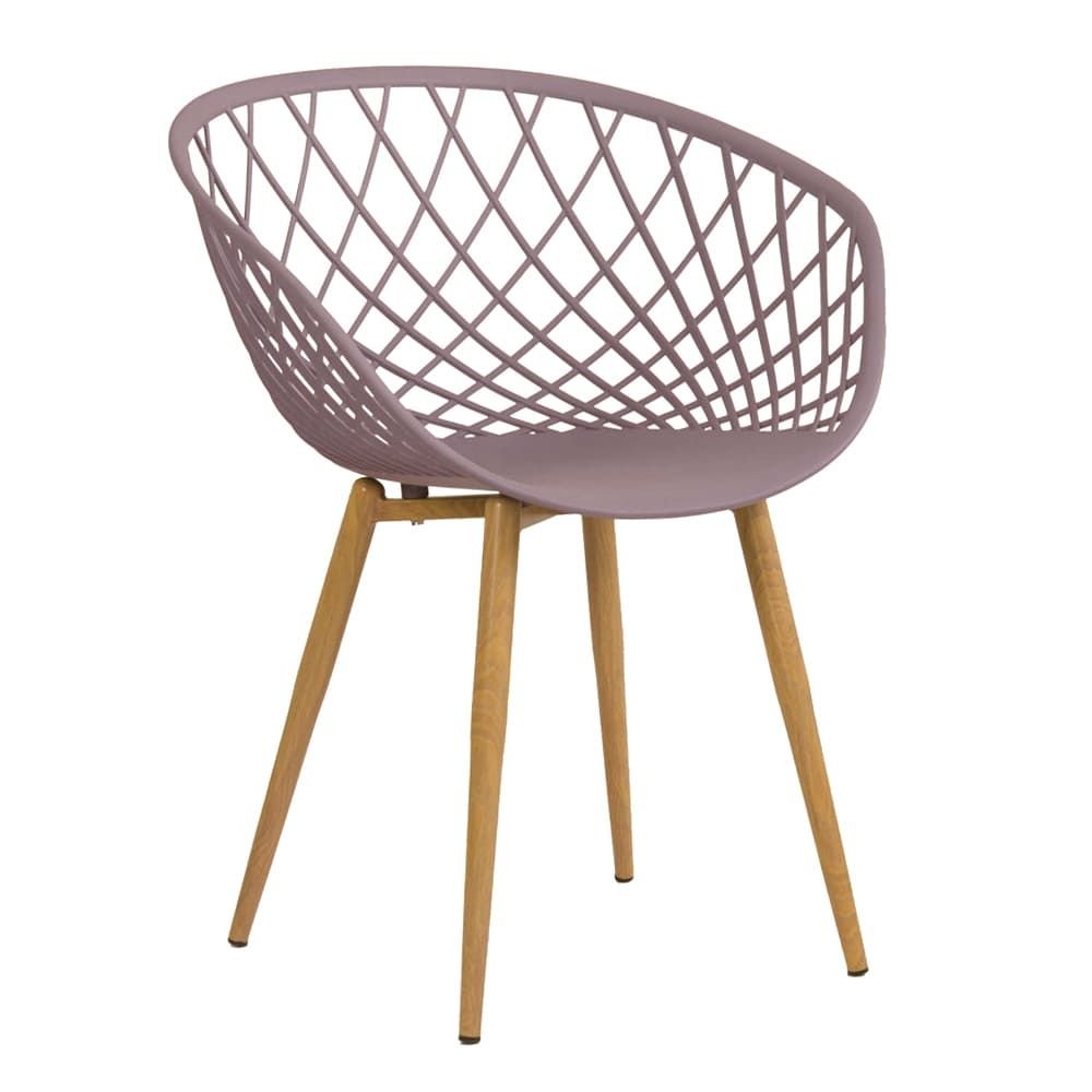 Mesa de jantar redonda 80 cm preto + 3 cadeiras Clarice Nest Fendi