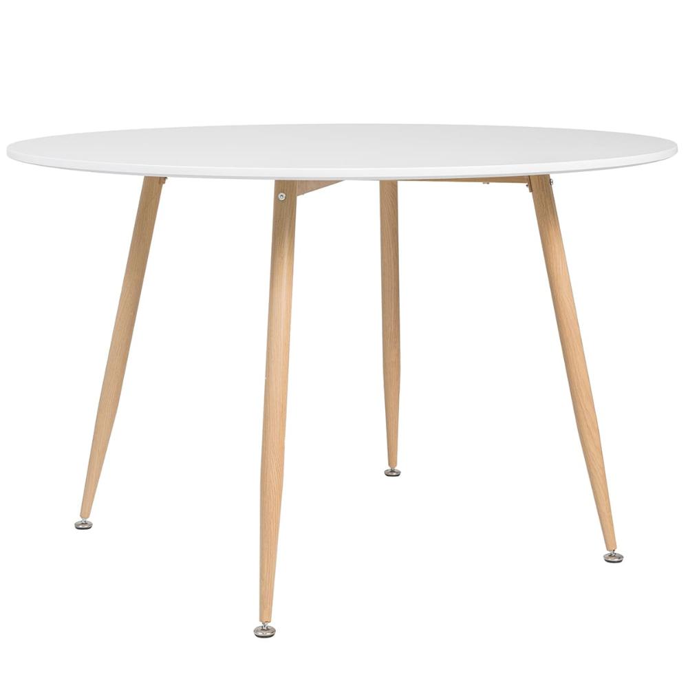 Mesa de jantar redonda Clarice 120 cm Branco