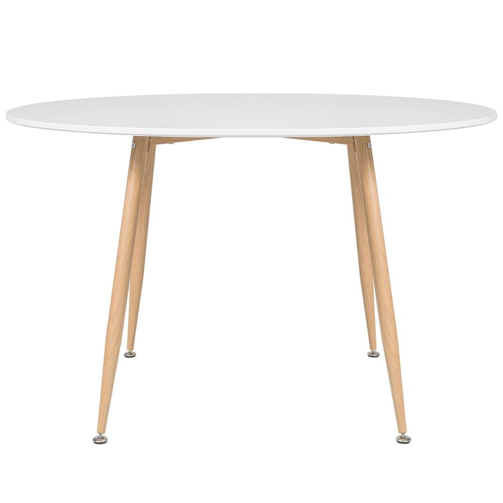Mesa de jantar redonda Clarice 120 cm Branco