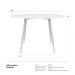 Mesa de jantar redonda Clarice 120 cm Branco