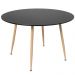 Mesa de jantar redonda Clarice 120 cm Preto