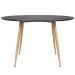 Mesa de jantar redonda Clarice 120 cm Preto