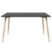 Mesa de jantar retangular Clarice 80 x 120 cm Preto