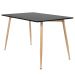 Mesa de jantar retangular Clarice 80 x 120 cm Preto