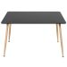 Mesa de jantar retangular Clarice 80 x 120 cm Preto