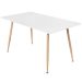 Mesa de jantar retangular Clarice 80 x 140 cm Branco