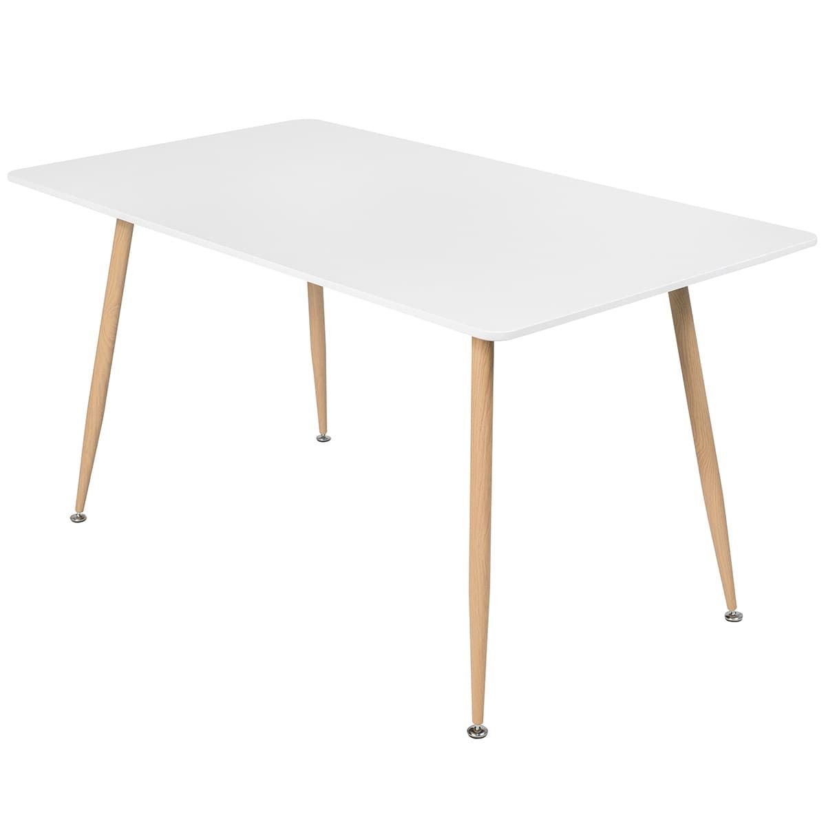 Mesa de jantar retangular Clarice 80 x 140 cm Branco