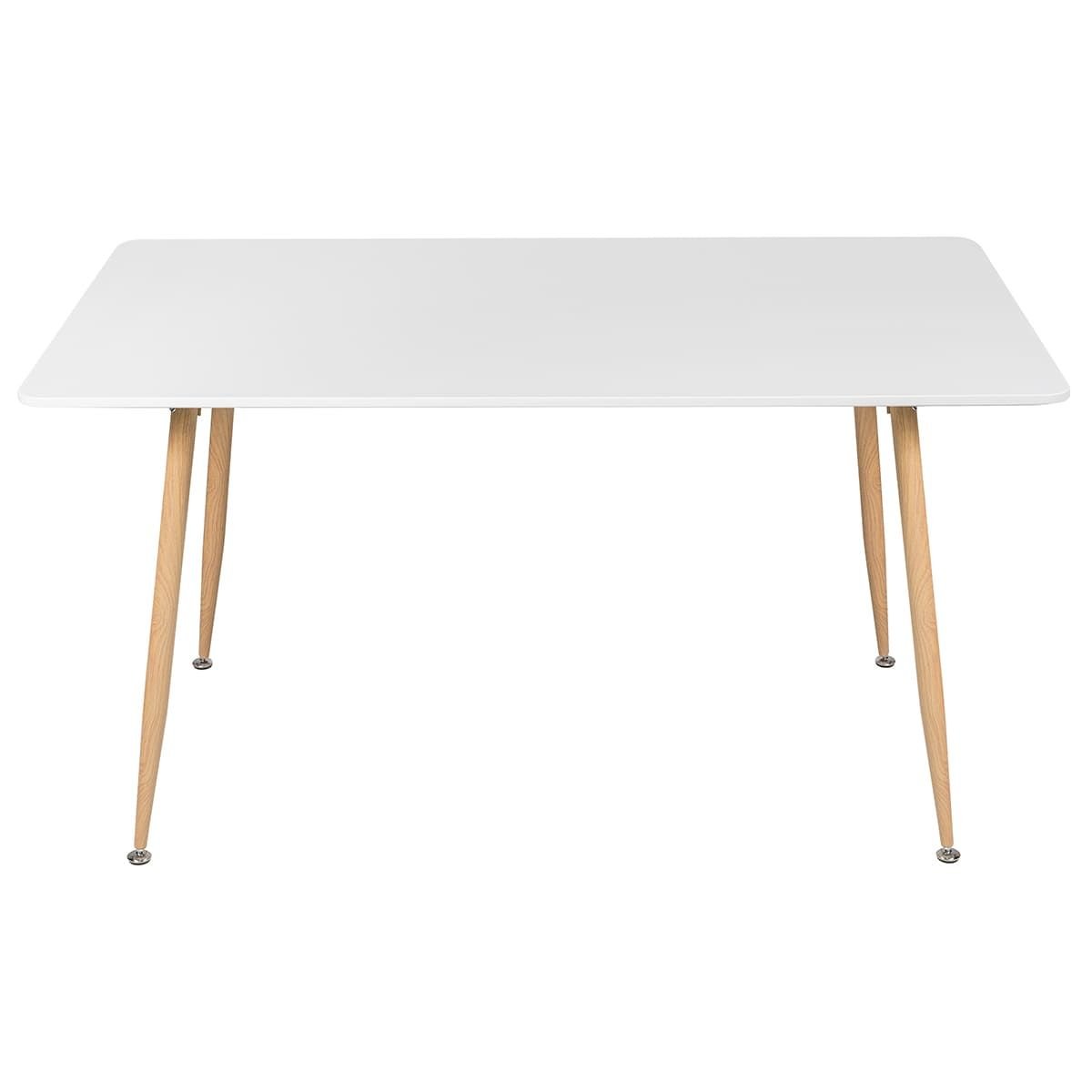 Mesa de jantar retangular Clarice 80 x 140 cm Branco