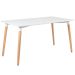 Mesa de jantar retangular Eames - Square - 80 x 140 cm - Branco
