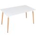 Mesa de jantar retangular Eames - Square - 80 x 140 cm - Branco