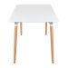 Mesa de jantar retangular Eames - Square - 80 x 140 cm - Branco