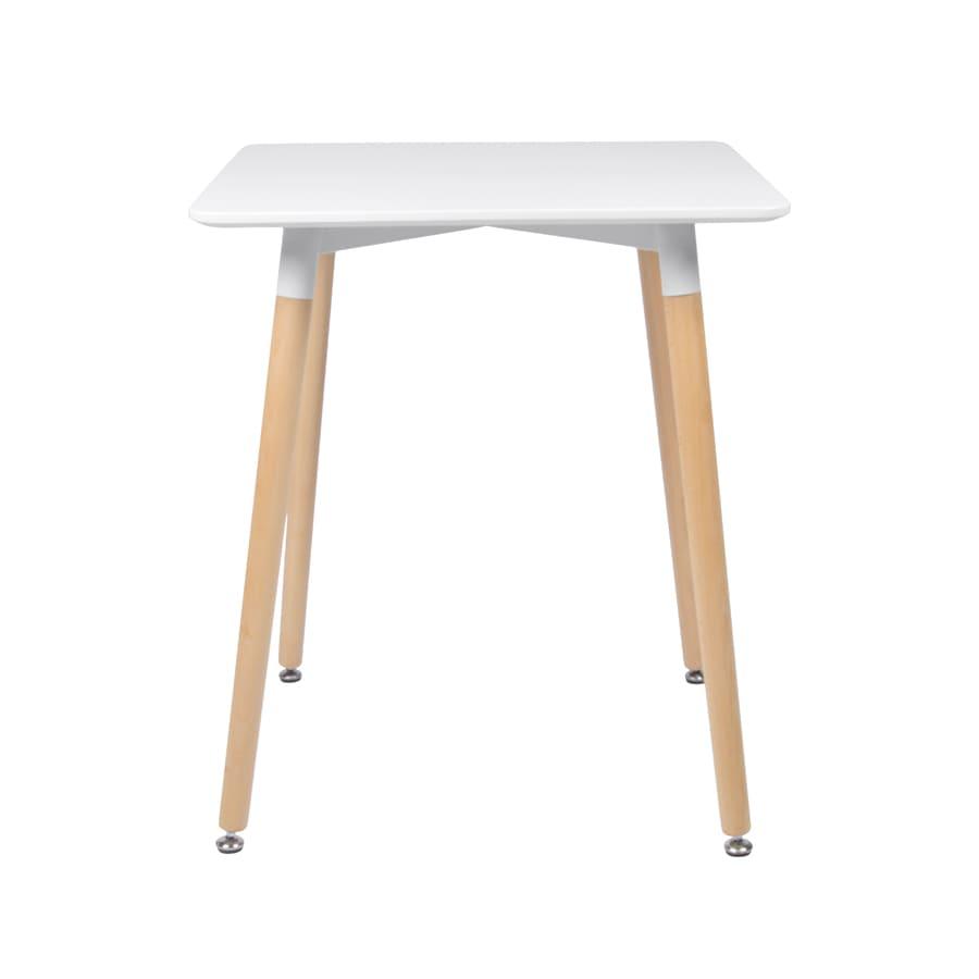 Mesa de jantar retangular Eames 60 x 120 cm branco + 2 cadeiras Eiffel DSW Branco