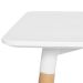 Mesa de jantar retangular Eames 60 x 120 cm branco + 2 cadeiras Eiffel DSW Branco