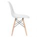 Mesa de jantar retangular Eames 60 x 120 cm branco + 2 cadeiras Eiffel DSW Branco