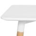 Mesa de jantar retangular Eames 60 x 120 cm branco + 4 cadeiras Eiffel DSW Branco