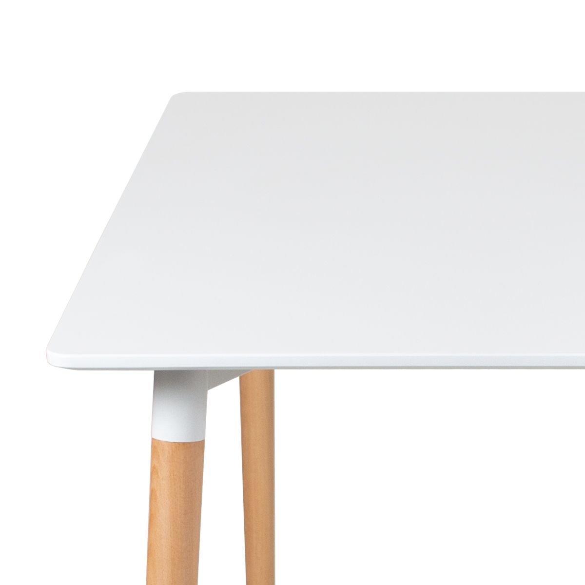 Mesa de jantar retangular Eames 80 x 140 cm preto + 4 cadeiras Eiffel DSW Roxo