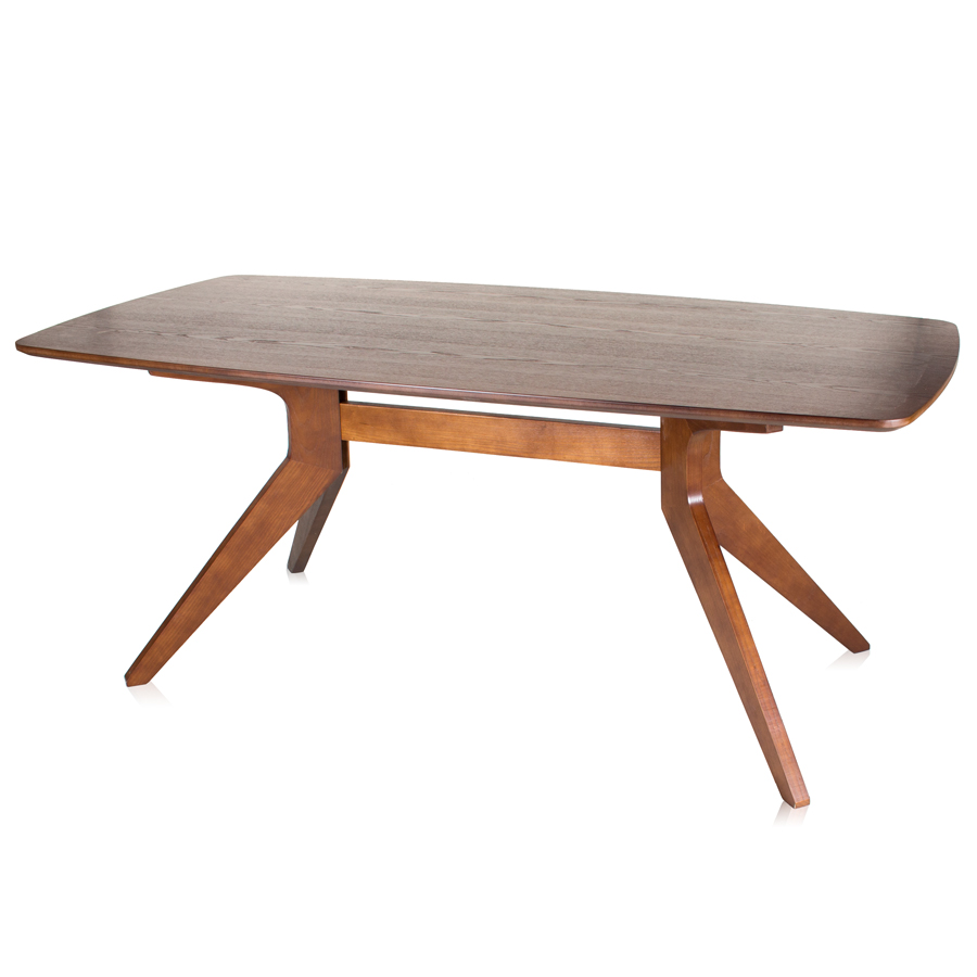 Mesa de jantar retangular Skye - Madeira natural - 180 x 90 cm