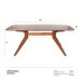 Mesa de jantar retangular Skye - Madeira natural - 180 x 90 cm