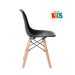 Mesa infantil + 4 cadeiras Eames Eiffel Junior Mesa branco com cadeiras preto