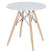 Mesa jantar cozinha Eames Eiffel com tampo laminado 70 cm Branco