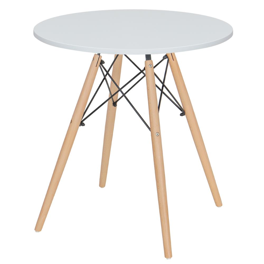 Mesa jantar cozinha Eames Eiffel com tampo laminado 70 cm Branco