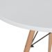 Mesa jantar cozinha Eames Eiffel com tampo laminado 70 cm Branco